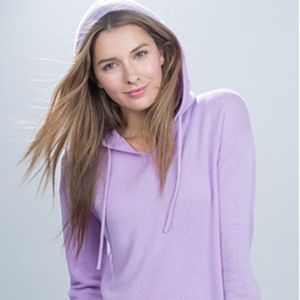 KINROSS Cashmere Relaxed pullover lilac NWOT M
